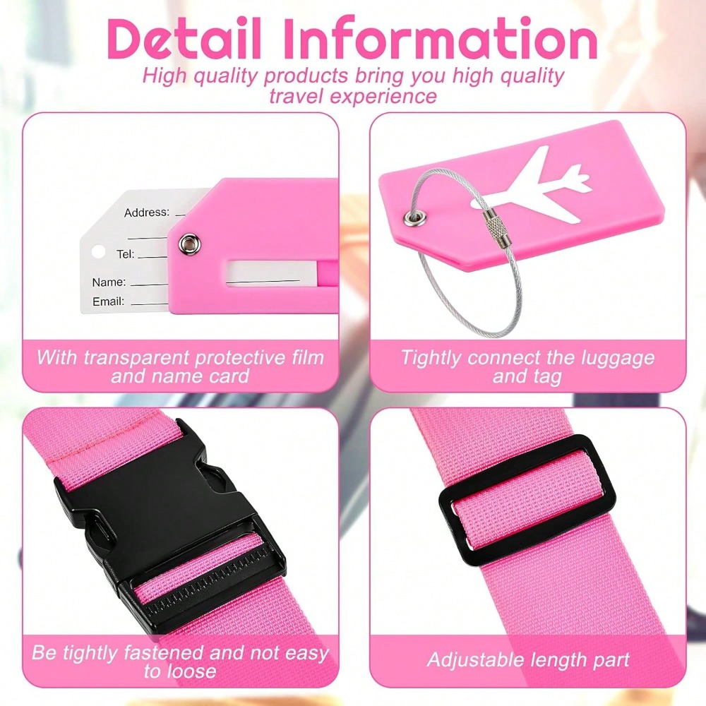 Luggage Strap Set with Luggage - Travel Accessories In Bulk 评论和价格