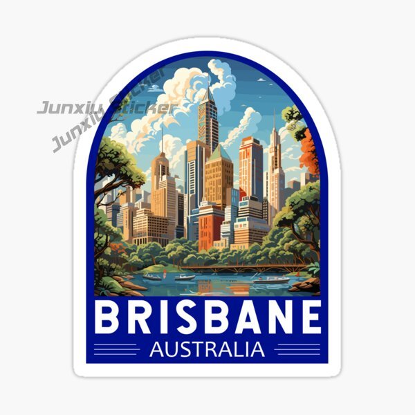 Australia BRISBANE Flag Vinyl  - Travel Accessories Australia 评论和价格
