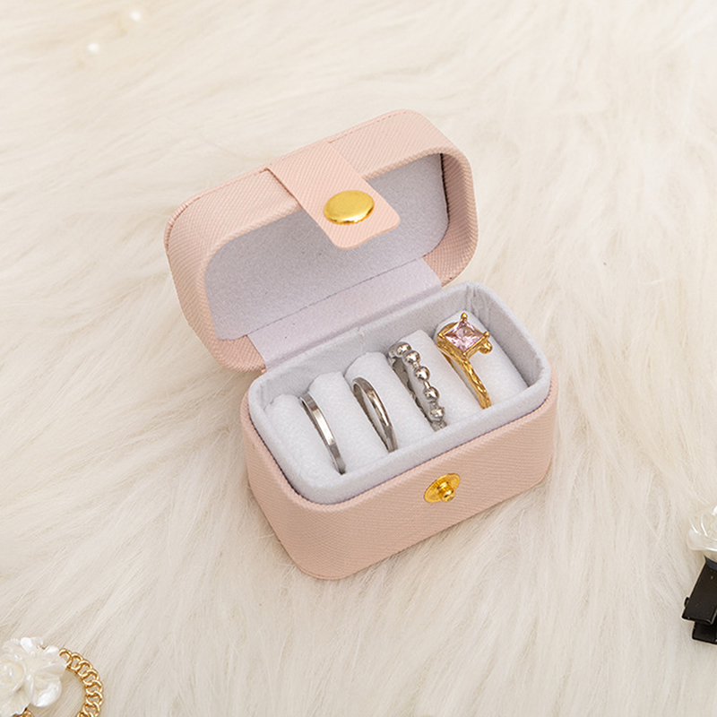 PU Leather Portable Jewelry Bo - Travel Accessories Display 评论和价格