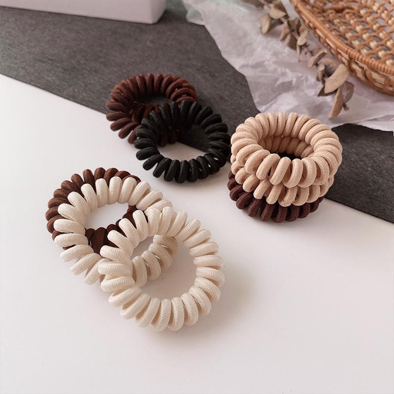 Spiral Coil Hair Ties No Damag - Travel Accessories Useful 评论和价格