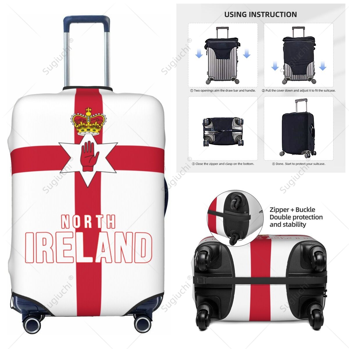 Northern Ireland Flag Luggage  - Travel Accessories Ireland 评论和价格