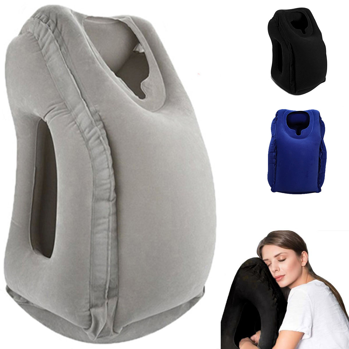 Inflatable Travel Pillow,Trave - Travel Accessories For Long Haul Flights 评论和价格